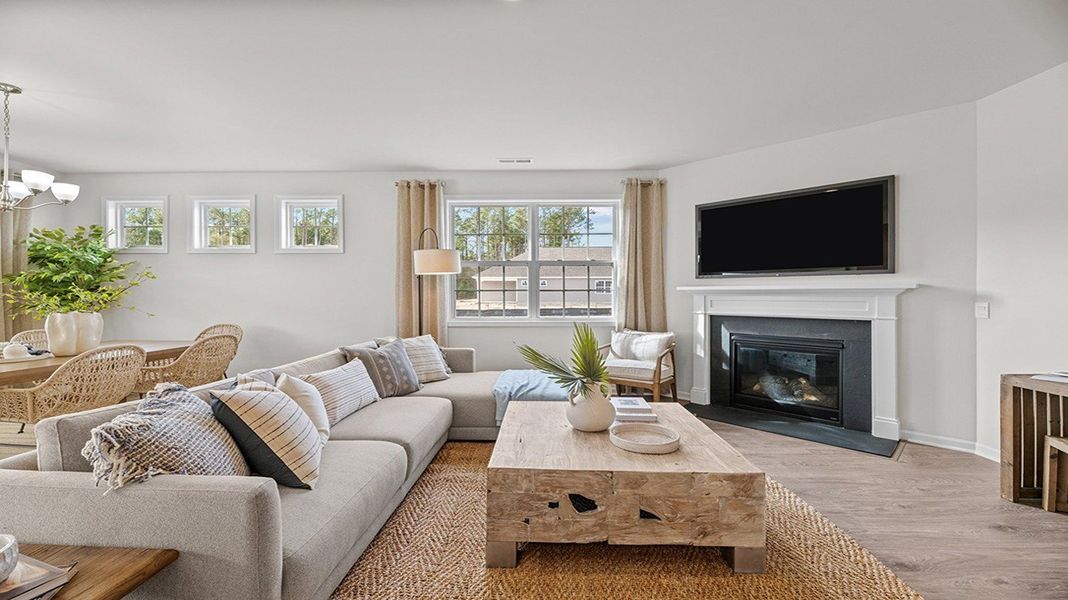 Representative furnished interior of a home built from the Clifton by D.R. Horton in Quarry Hills - Freedom, Swepsonville (Image 27).