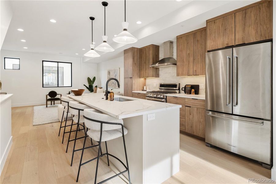 Furnished interior view inside a new home in , Denver (Image 10).