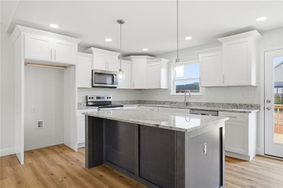 Furnished interior view inside a new home in , Eton (Image 18).