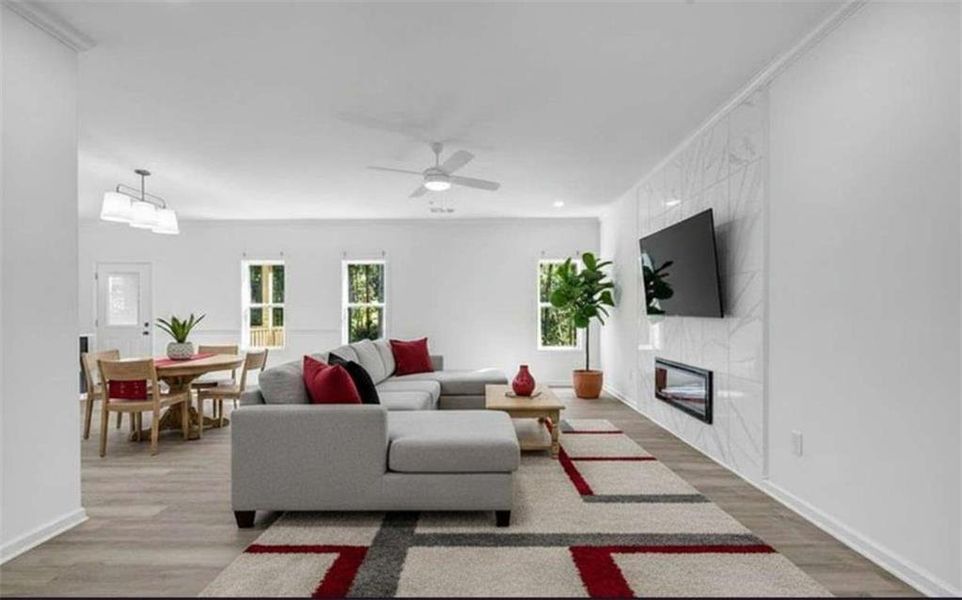 Furnished interior view inside a new home in , Fayetteville (Image 13).