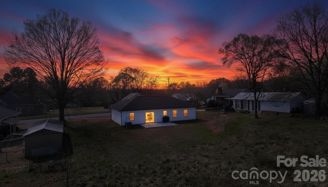 Exterior details and patio area of a home in , Albemarle (Image 4). Exterior details and patio area of a home in , Albemarle (Image 4).