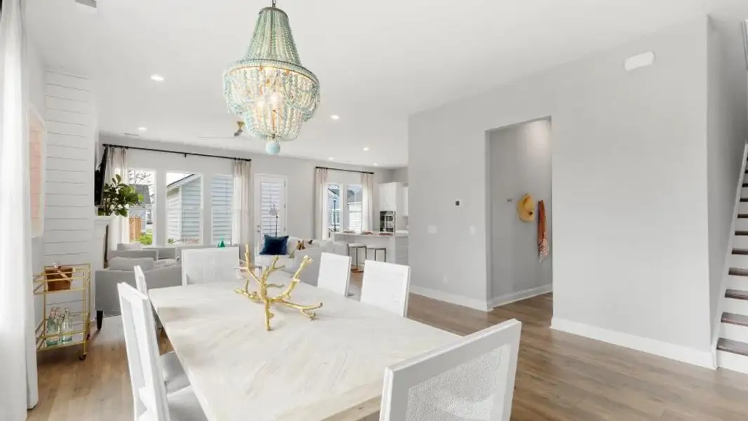Furnished interior view inside a new home in Heron's Walk at Summers Corner: Row - Elevated Collection, Summerville (Image 4).