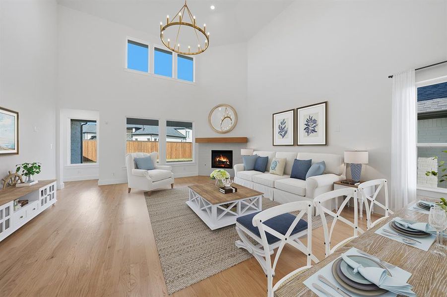 Furnished interior view inside a new home in Brookhollow West, Prosper (Image 9).