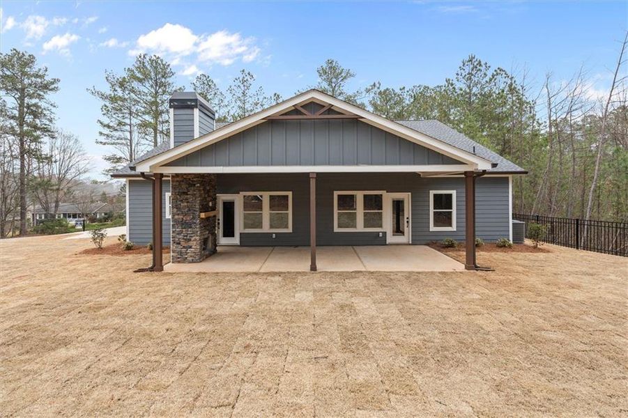 Exterior details and patio area of a home in , Villa Rica (Image 29).