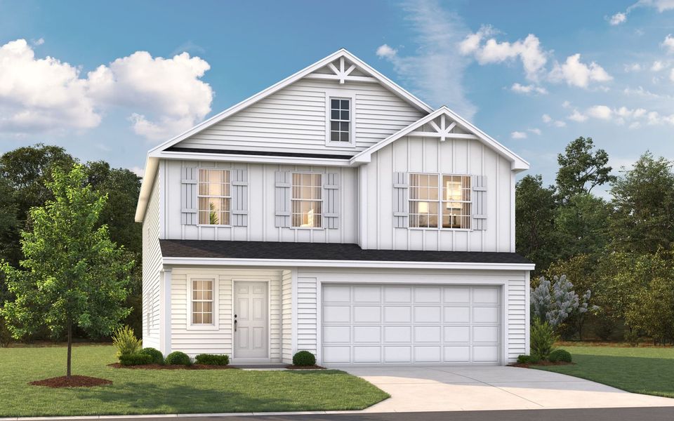 Representative exterior photo of a completed home built from the The Nightingale by Stanley Martin Homes in Bell Meadows, Winnabow, NC (Image 21).