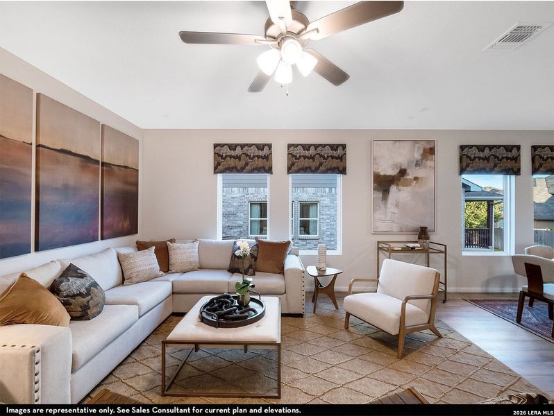 Furnished interior view inside a new home in Willow View, Converse (Image 12).