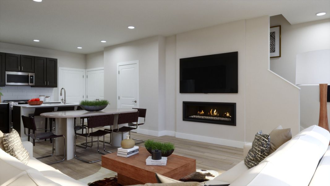 Representative furnished interior of a home built from the B - End by Trumark Homes in Erie Highlands, Erie (Image 5).