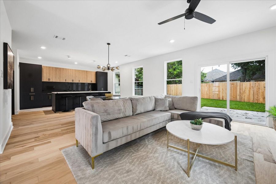 Furnished interior view inside a new home in , Houston (Image 17).