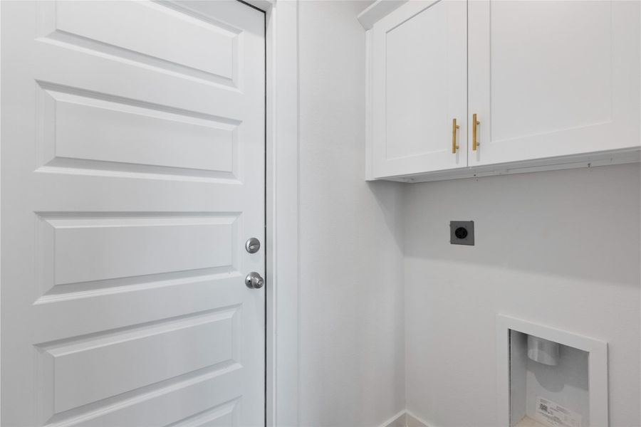 Utility room leading to garage