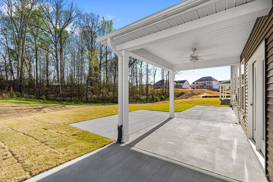 Exterior details and patio area of a home in Fieldstone, Lexington (Image 4).
