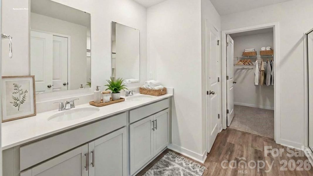 Furnished interior view inside a new home in Cardinal Creek, Charlotte (Image 11).