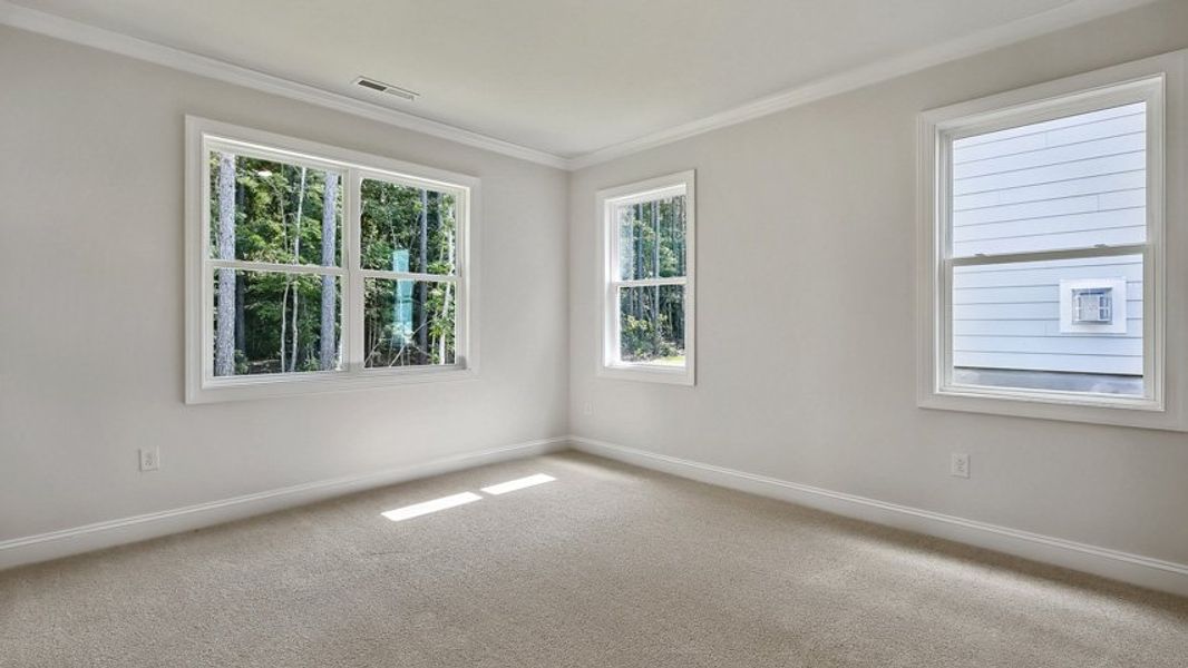 Representative unfurnished interior of a home built from the STELLA by D.R. Horton in Horton Park, Apex (Image 28). Representative unfurnished interior of a home built from the STELLA by D.R. Horton in Horton Park, Apex (Image 28).