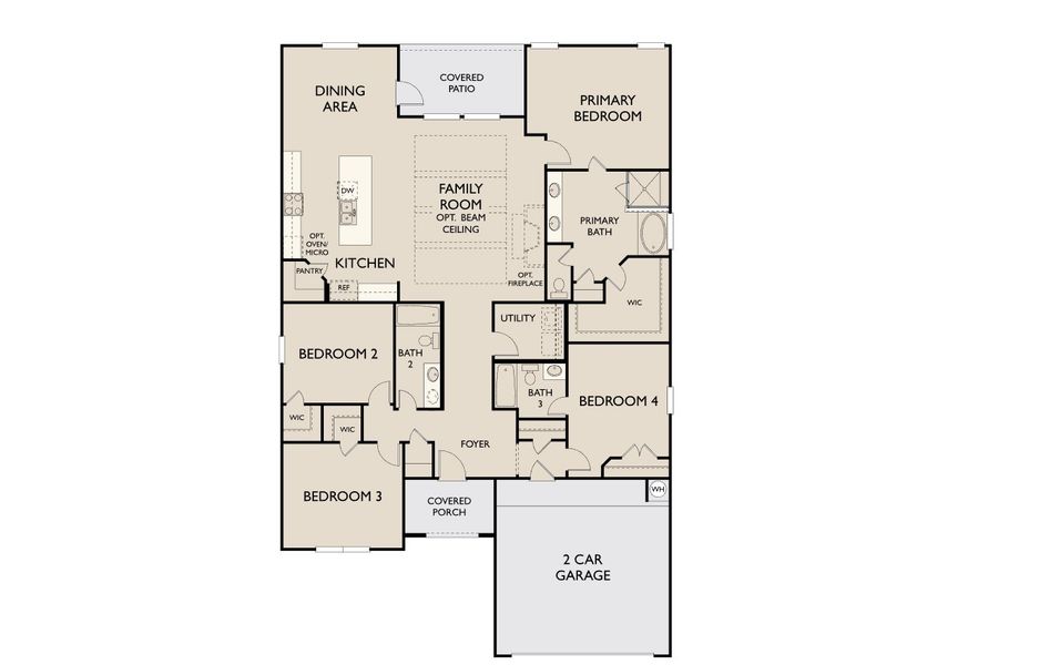 2D floor plan layout for the Sydney by Ashton Woods in Sunterra Lakes, Brookshire, TX (Image 3). 2D floor plan layout for the Sydney by Ashton Woods in Sunterra Lakes, Brookshire, TX (Image 3).