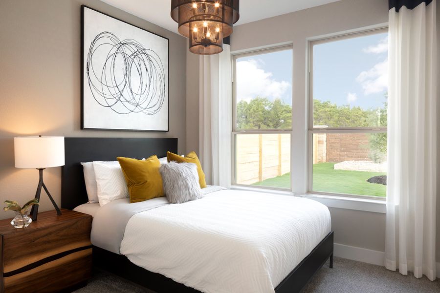 Spacious secondary bedrooms