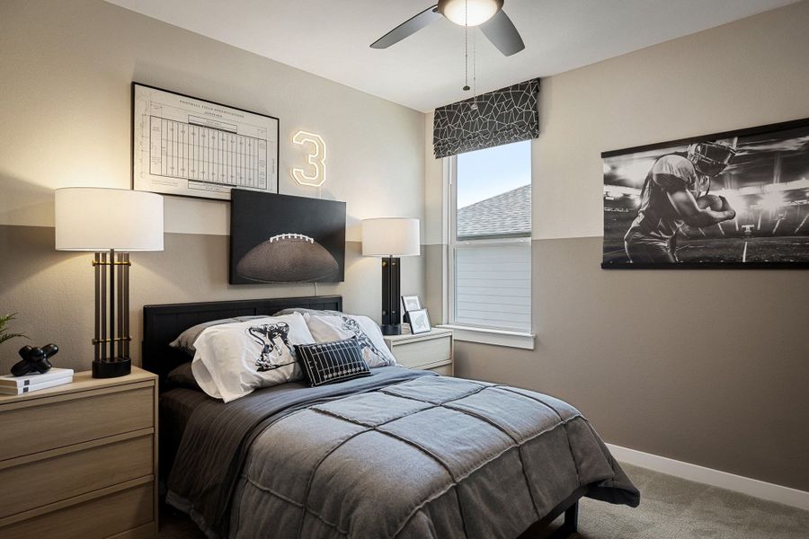 Furnished interior view inside a new home in Terrace Collection At Turner's Crossing, Buda (Image 47).