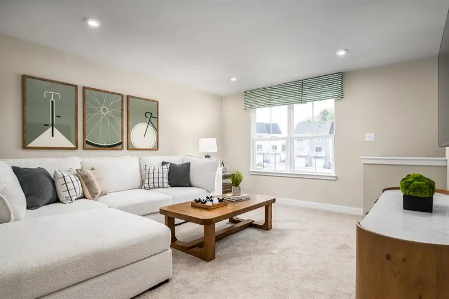 Representative furnished interior of a home built from the Geneva with 3 Car Garage by Ryan Homes in Middle Creek Village, Bolivia (Image 63).