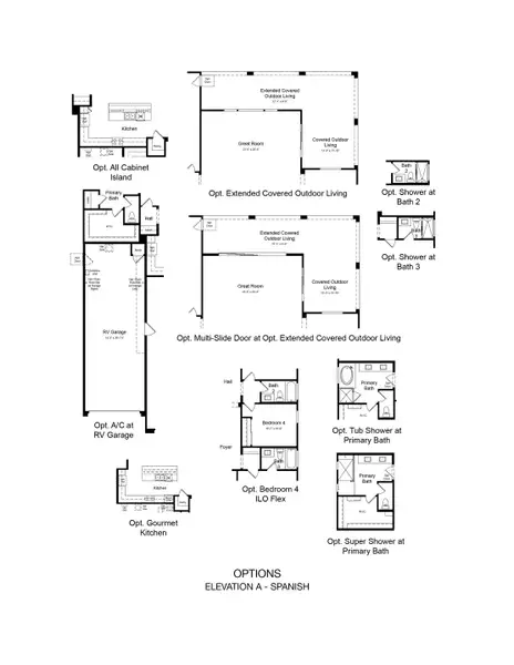2D floor plan layout of this home in Allen Ranches, Litchfield Park, AZ (Image 3).