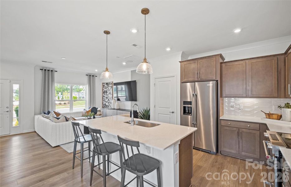 Furnished interior view inside a new home in Parkside Crossing, Charlotte (Image 11).