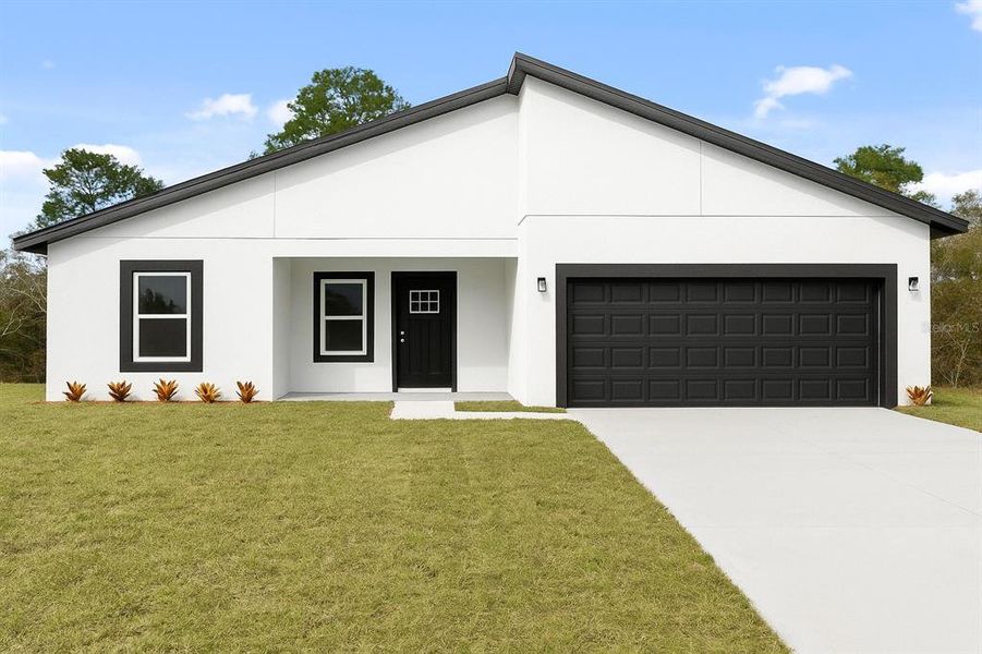 Front exterior of a new home in , Ocala, FL, highlighting curb appeal (Image 1).