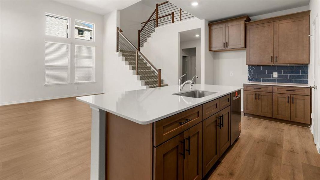 Furnished interior view inside a new home in The Landing at Hidden Lakes, McKinney (Image 4). Furnished interior view inside a new home in The Landing at Hidden Lakes, McKinney (Image 4).