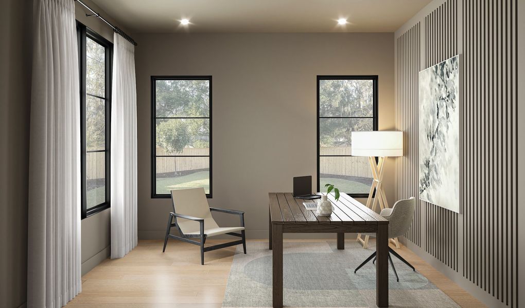 Furnished interior view inside a new home in , Houston (Image 6).