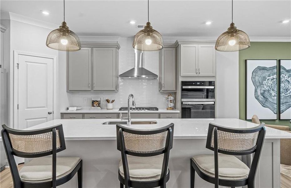 Furnished interior view inside a new home in Linden Grove, Powder Springs (Image 13).