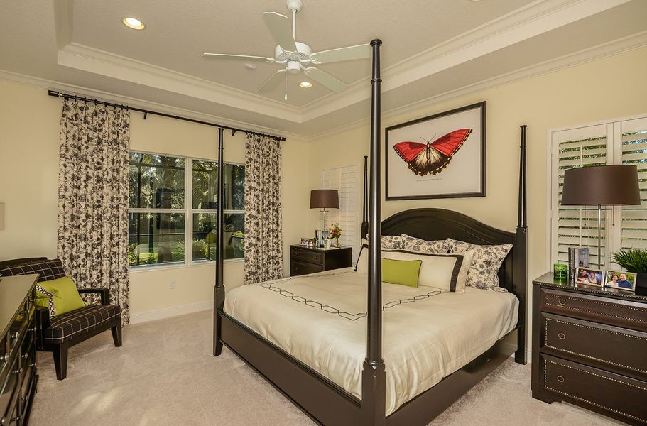 Furnished interior view inside a new home in Tide Marsh, Fort Myers (Image 8). Furnished interior view inside a new home in Tide Marsh, Fort Myers (Image 8).