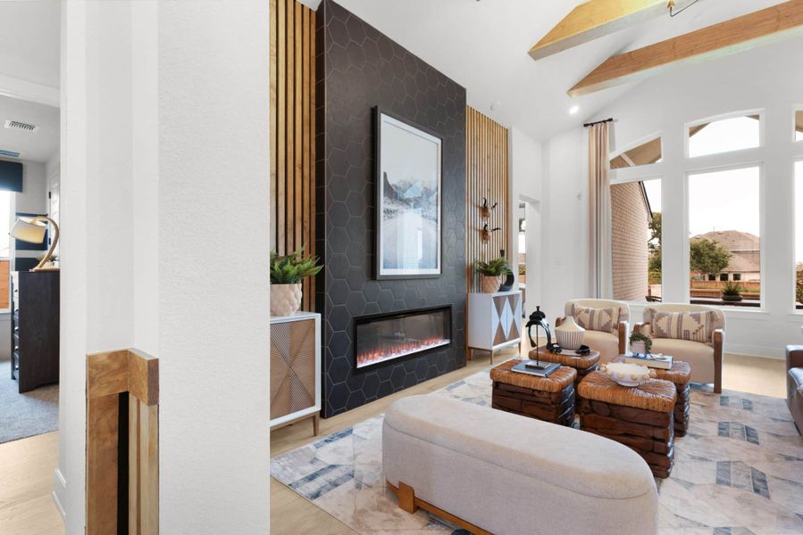 Furnished interior view inside a new home in Highland Village, Georgetown (Image 52). Furnished interior view inside a new home in Highland Village, Georgetown (Image 52).