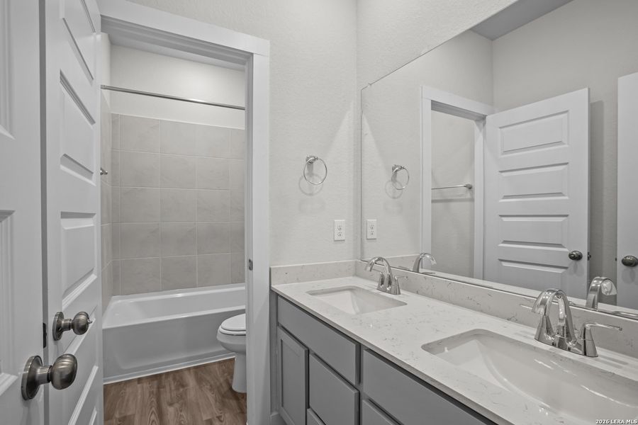 Furnished interior view inside a new home in Garden Grove, San Antonio (Image 6). Furnished interior view inside a new home in Garden Grove, San Antonio (Image 6).