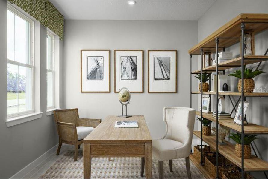 Furnished interior view inside a new home in Cedar Landings, Leesburg (Image 5).