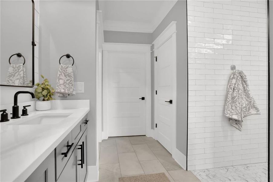 Furnished interior view inside a new home in , Canton (Image 44).