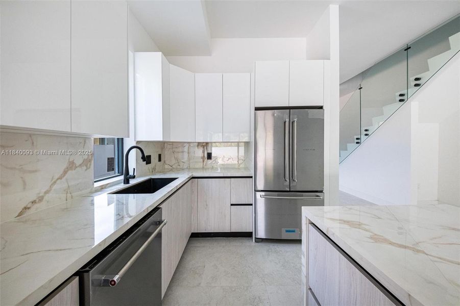 Furnished interior view inside a new home in , Miami (Image 9).