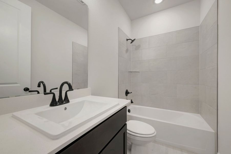 Furnished interior view inside a new home in The Meadows, Denton (Image 12).