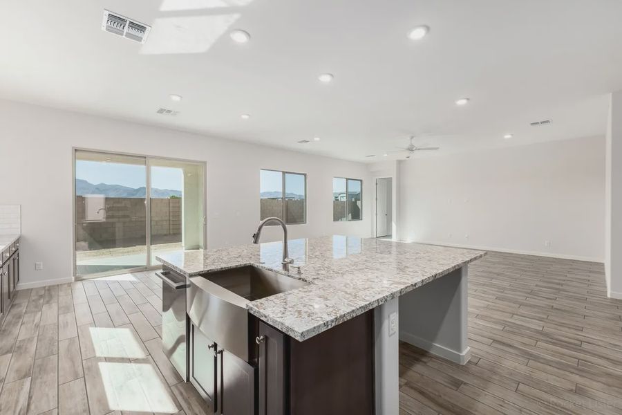 Furnished interior view inside a new home in Valencia at Granite Vista, Waddell (Image 7).