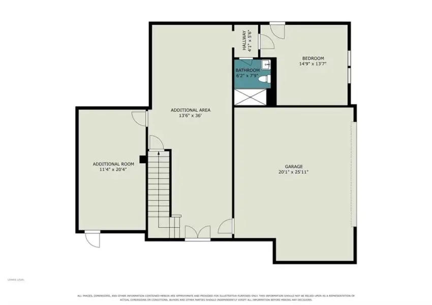 2D floor plan layout of this home in , Atlanta, GA (Image 7).