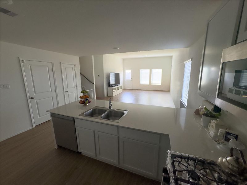 Furnished interior view inside a new home in Sterling Point at Baytown Crossings: Watermill Collection, Baytown (Image 7).