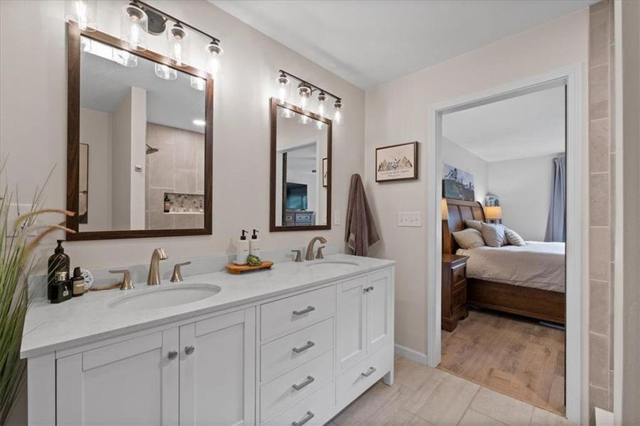 Furnished interior view inside a new home in , White (Image 3). Furnished interior view inside a new home in , White (Image 3).