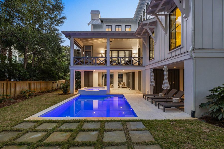 Exterior details and patio area of a home in , Sullivan's Island (Image 27).