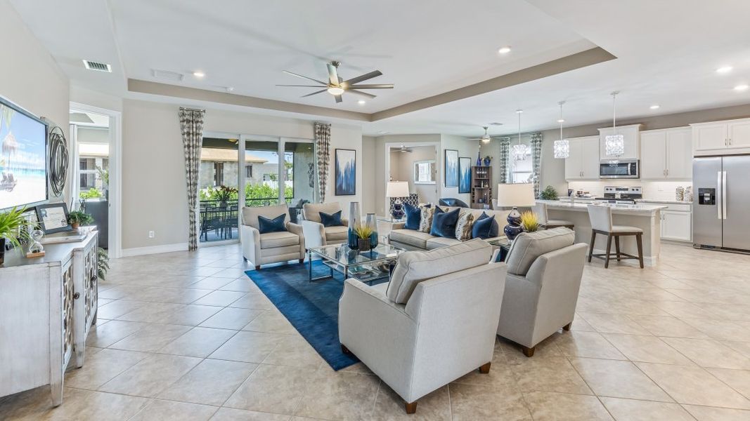 Furnished interior view inside a new home in Cape Coral Spot - Tradition, Cape Coral (Image 10).