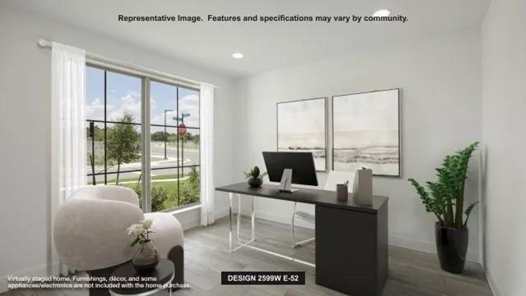 Furnished interior view inside a new home in Two Step Farm, Montgomery (Image 3).