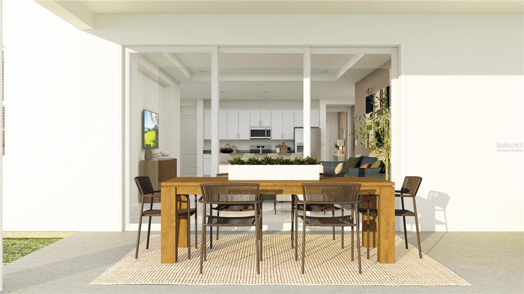 Exterior details and patio area of a home in Bridgewalk: Executive Collection, St. Cloud (Image 2). Exterior details and patio area of a home in Bridgewalk: Executive Collection, St. Cloud (Image 2).