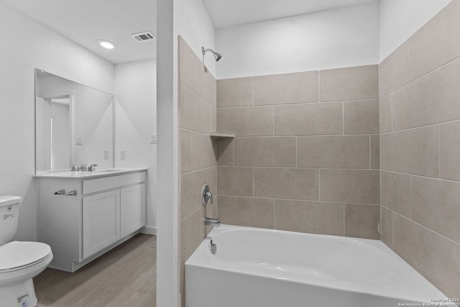 Furnished interior view inside a new home in Hightop Ridge, Converse (Image 7).