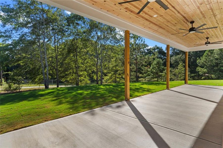 Exterior details and patio area of a home in , Powder Springs (Image 2). Exterior details and patio area of a home in , Powder Springs (Image 2).