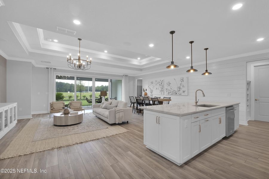 Furnished interior view inside a new home in Hyland Trail, Green Cove Springs (Image 9). Furnished interior view inside a new home in Hyland Trail, Green Cove Springs (Image 9).