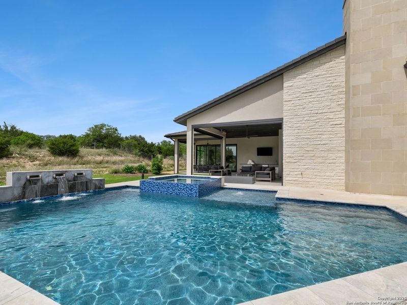 Front exterior of a new home in , Boerne, TX, highlighting curb appeal (Image 20).