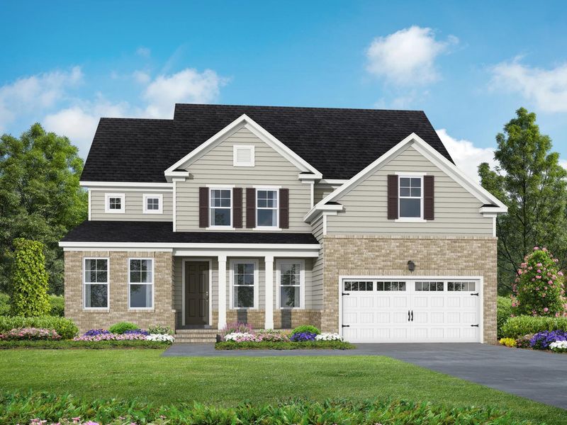 Representative exterior photo of a completed home built from the The Crawford by Davidson Homes LLC in Tobacco Road, Angier, NC (Image 24).