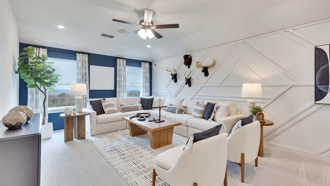 Representative furnished interior of a home built from the Meyerson by DRB Homes in Spring Creek, Taylor (Image 37).