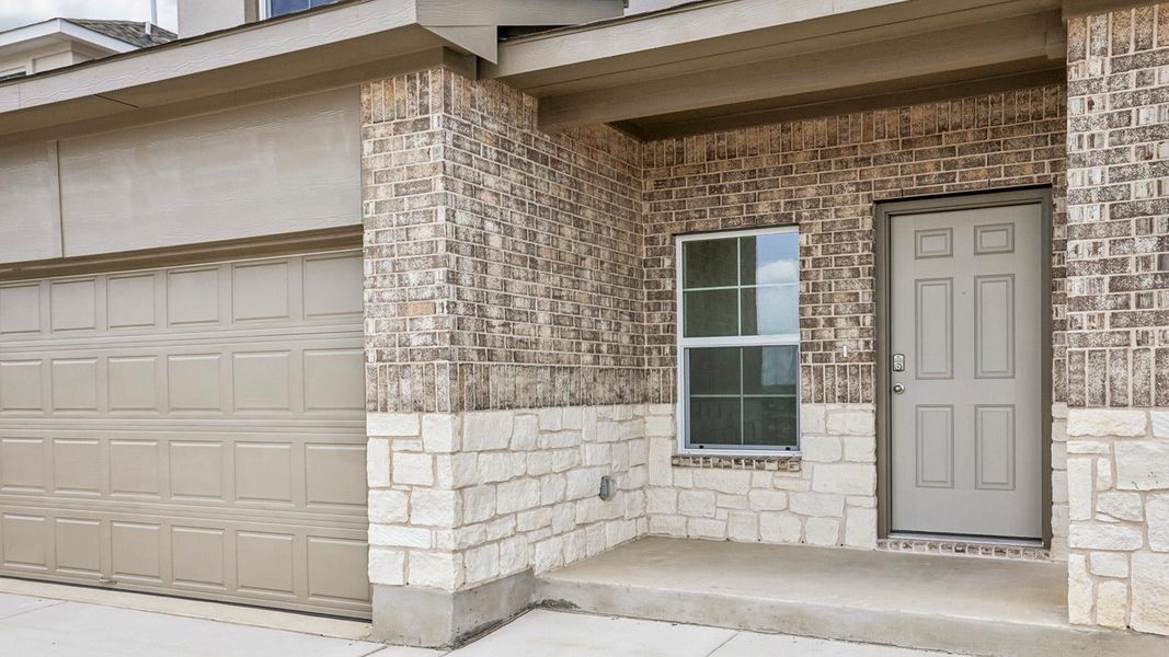 Exterior details and patio area of a home in Bar W Ranch, Leander (Image 2).