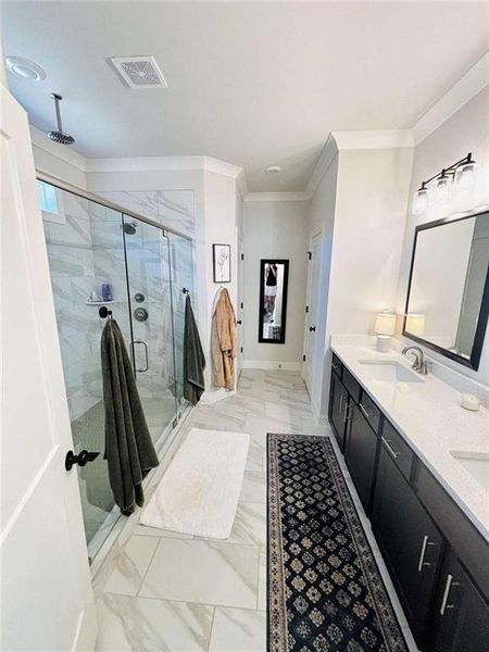 Furnished interior view inside a new home in Belle Woode Estates, Monroe (Image 14).