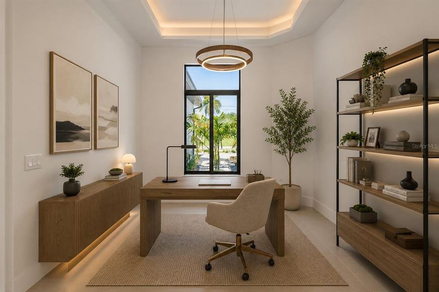 Furnished interior view inside a new home in , Cape Coral (Image 14).
